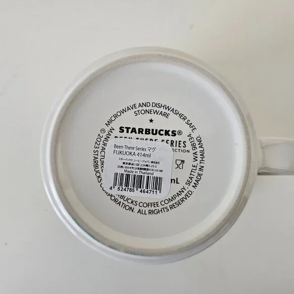NIB STARBUCKS Been There Series Fukuoka Japan Coffee Mug Cup 14floz/414ml - Picture 8 of 8